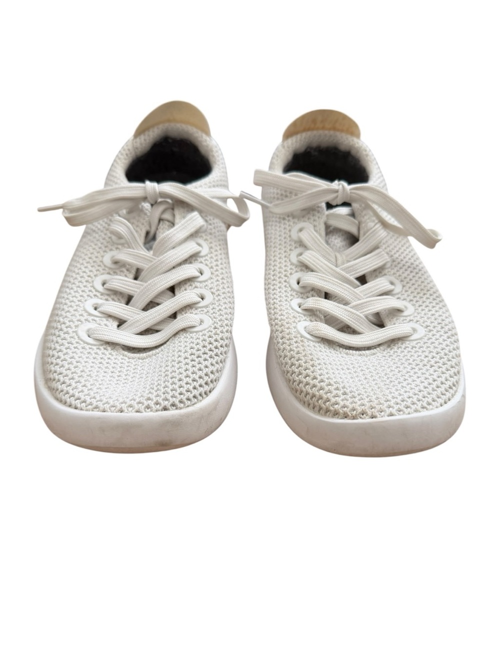 allbirds Women’s White Knit Runner Sneakers - Picture 2 of 6